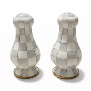 Mackenzie Child Checkered Salt and Pepper Shakers